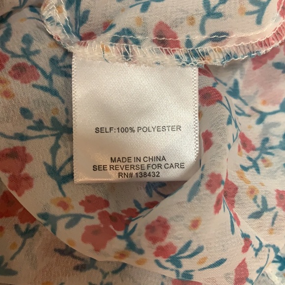 ModCloth Sheer Floral Tie Sleeve Blouse - Picture 10 of 11